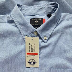 Dockers Mens Signature Classic Fit Long Sleeves Shirts L NWT